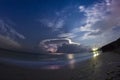 Storm over the sea