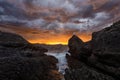 Storm over Sonabia and Islares in Cantabria