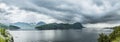 Storm. Panoramic view. Switzerland