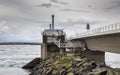 Storm protection Oosterscheldekering Royalty Free Stock Photo