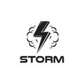 Storm S letter initial logo design