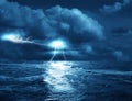 Storm on sea Royalty Free Stock Photo