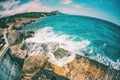 Storm on the sea coast. Royalty Free Stock Photo