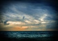 Storm on the sea Royalty Free Stock Photo