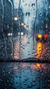 A storm of sharpedged raindrops creating a striking contrast against a soft blurred background Royalty Free Stock Photo