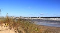 Storm and strong wave on baltic seaside Royalty Free Stock Photo