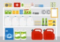 A set of emergency supplies Royalty Free Stock Photo