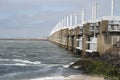 Storm surge barrier Royalty Free Stock Photo