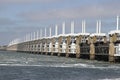 Storm surge barrier Royalty Free Stock Photo