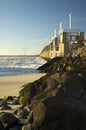 Storm surge barrier in Zeeland Royalty Free Stock Photo