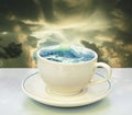 Storm in a teacup Royalty Free Stock Photo