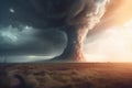 Storm tornado nature. Generate Ai Royalty Free Stock Photo