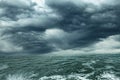 Storm on tthe ocean Royalty Free Stock Photo