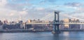 View of Williamsburg Bridge in New York City Royalty Free Stock Photo