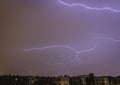 Storm in Warsaw Royalty Free Stock Photo