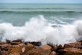 Storm wave, Mediterranean sea