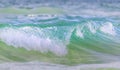Storm waves on the Mediterranean coast. Beaches coast of Israel Royalty Free Stock Photo