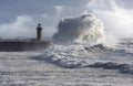 Storm waves over the Lighthouse