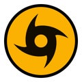 Storm Whirlpool Danger - Raster Icon Illustration