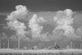 Stormclouds in infrared light