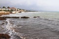 Storming Tyrrhenian Sea. Santa Marinella, Italy