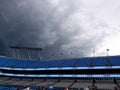 Storms over Bank of America Stadium Carolina Panthers clouds storm at Untapped Beer Festival