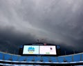 Storms over Bank of America Stadium Carolina Panthers clouds storm at Untapped Beer Festival