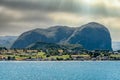 Storms over the fjord mountains