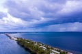 Storms over Key Biscayne Miami FL USA