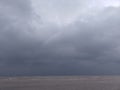 Storms, Storm, black clouds, horizon, climate change,wet weather, out at sea Royalty Free Stock Photo