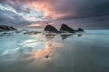 Stormy afternoon at Arnao beach