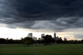 A stormy Austin Texas skyline, May 2015 Royalty Free Stock Photo