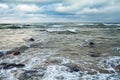 Stormy Baltic sea. Royalty Free Stock Photo