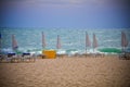 Stormy Beach Bulgaria Sea Sunny Beach Royalty Free Stock Photo