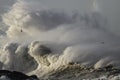 Stormy breaking wave