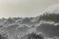 Stormy breaking waves Royalty Free Stock Photo
