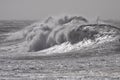 Stormy breaking waves Royalty Free Stock Photo