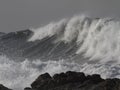 Stormy breaking waves Royalty Free Stock Photo