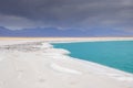 Stormy clouds above Laguna Cejar.