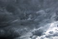 Stormy clouds have tightened the blue sky Royalty Free Stock Photo