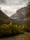 Stormy clouds over the mountain in Pyrenees Royalty Free Stock Photo