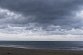 Stormy clouds over the sea Royalty Free Stock Photo