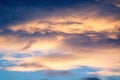 Stormy clouds in summer afternoon Royalty Free Stock Photo