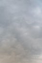 Stormy cloudy sky in shades of gray as a nature background Royalty Free Stock Photo