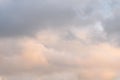 Stormy cloudy sky in shades of gray as a nature background Royalty Free Stock Photo