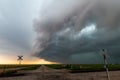 Stormy crossing at railroad tracks Royalty Free Stock Photo