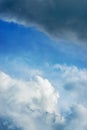 Stormy cumulus clouds Royalty Free Stock Photo