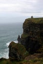 Stormy day at Cliffs Of Moher, a must-see along the Atlantic coast of County Clare, Ireland, October,2014 Royalty Free Stock Photo