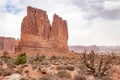 Stormy Desert Landscape of Arches National Park Royalty Free Stock Photo