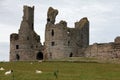 Stormy Dunstanburgh Castle Royalty Free Stock Photo